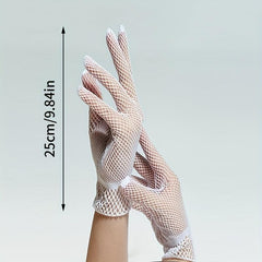 Vintage Lace Gloves Women Wedding Bride Tea Party Gloves