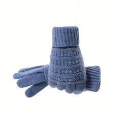 Plush Warm Gloves Soft Short Gloves Windproof Outdoor Riding Gloves