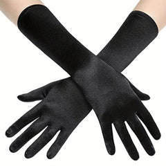 Satin Sunscreen Gloves Medium Elastic Full Finger Gloves