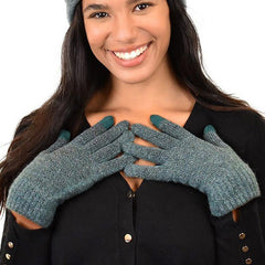 Women's Winter Fleece Knitted Touch Screen Gloves
