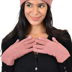 Women's Winter Fleece Knitted Touch Screen Gloves