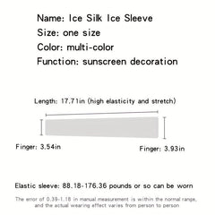 Clover Sunscreen Ice Sleeves Loose Arm Sleeves Anti UV for Women Men