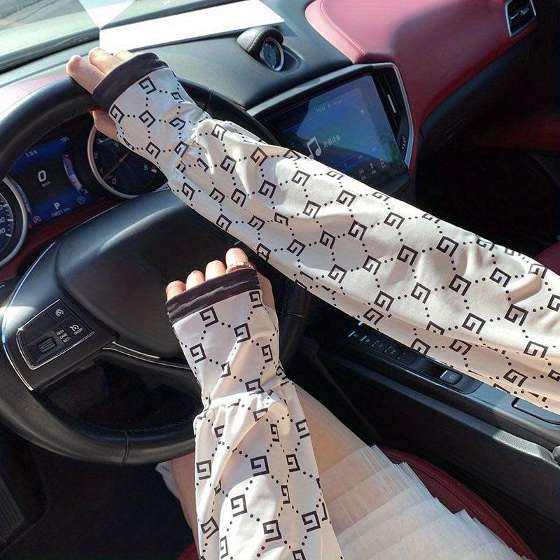 Clover Sunscreen Ice Sleeves Loose Arm Sleeves Anti UV for Women Men