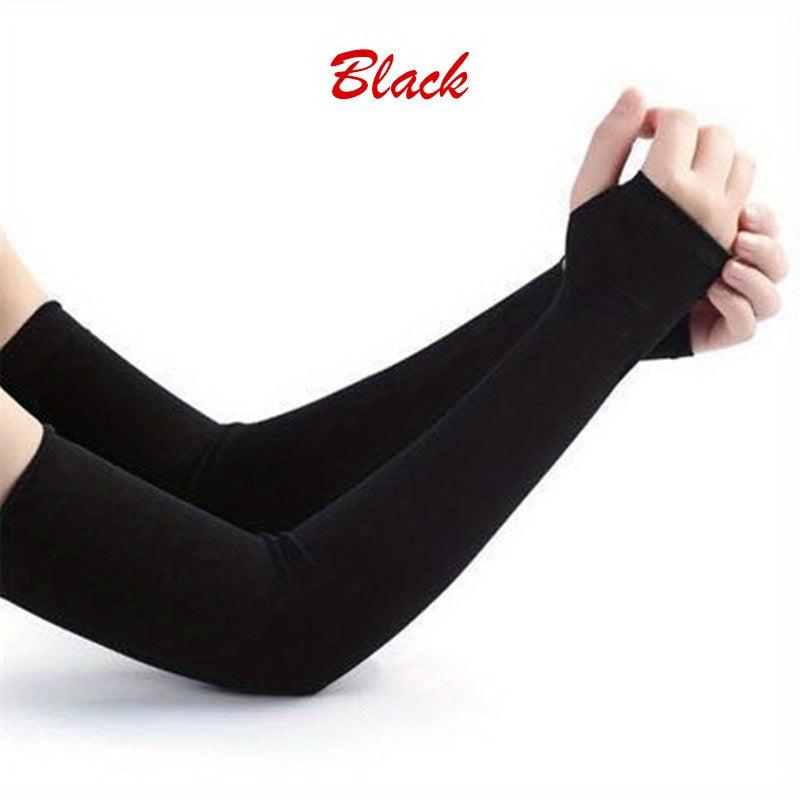 Sunproof Ice Sleeves Candy Elastic Gloves Long Fingerless Gloves