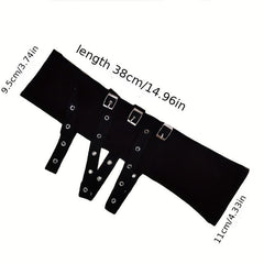 Rivet Belt Decor Punk Gloves Gothic Fingerless Gloves