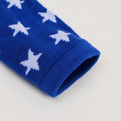 Flag Knitted Gloves Block Elastic Long Gloves Unisex