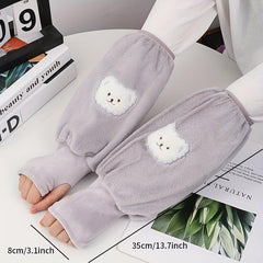 Thicken Warm Sleeves Dirtyproof Soft Comfortable Sleeves