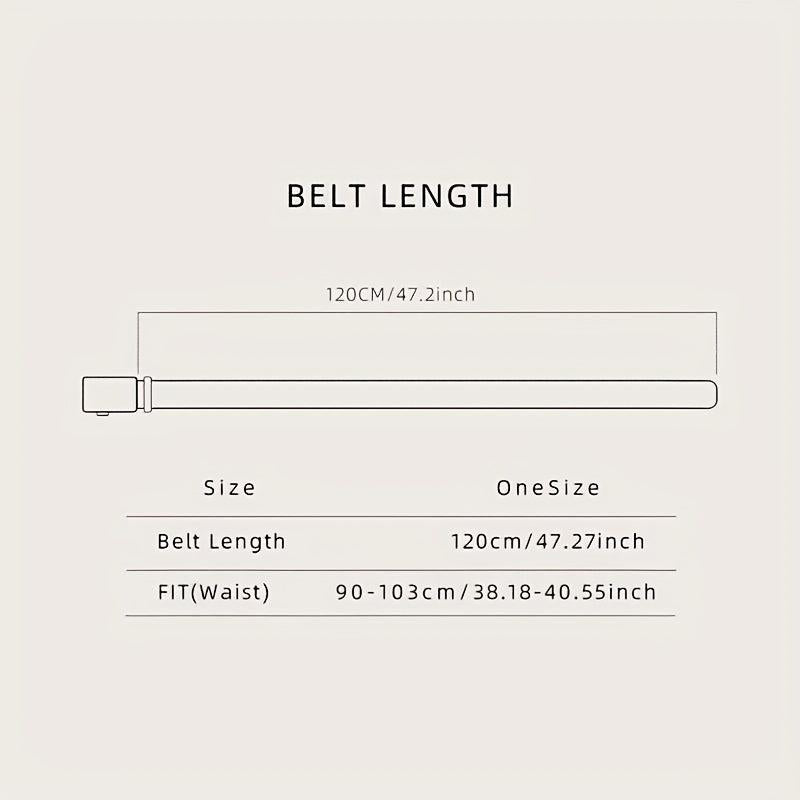 Men's Toothless Automatic Buckle Nylon Waistband