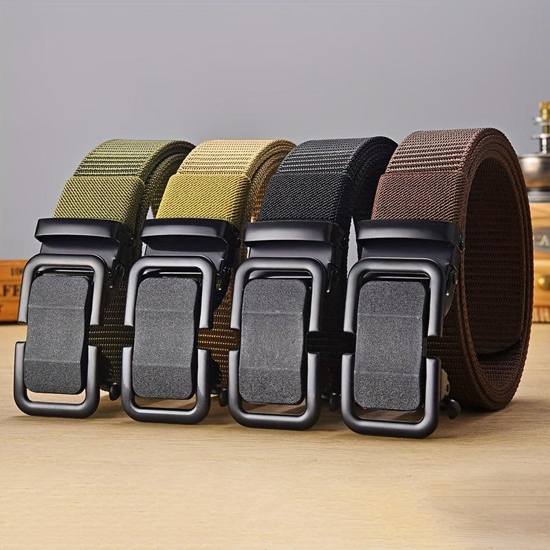 Men's Toothless Automatic Buckle Nylon Waistband