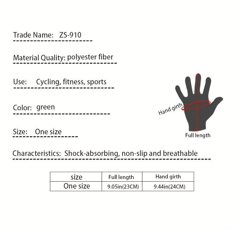 Green Touchscreen Tactical Gloves Full Finger Antislip for Sports Motorcycle