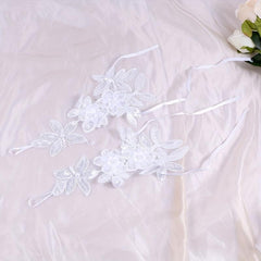 Pearl Bridal Wedding Fingerless Gloves