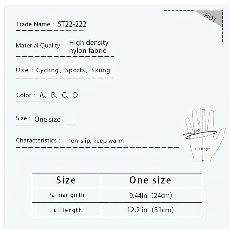 Warm Velvet Thicken Waterproof Gloves