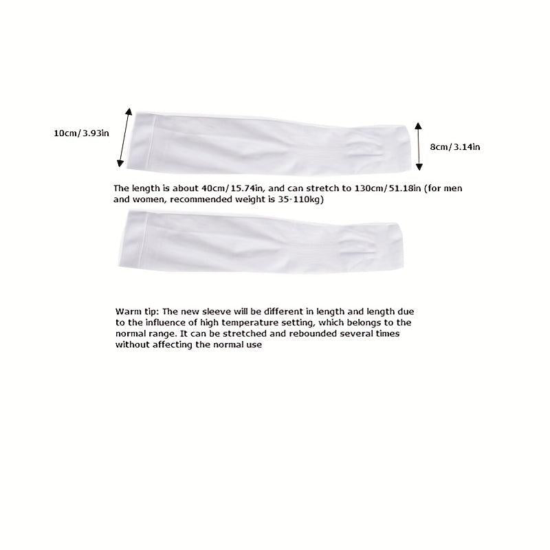 1pair Arm Sleeves Sunscreen Ice Sleeves for Outdoor