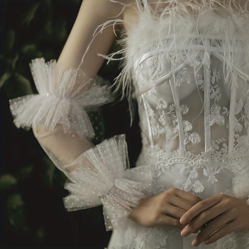 Bridal Wedding Pearl Gloves Wrist Decor Wedding Dress Cuff