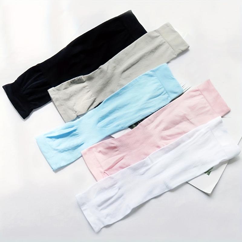Ice Viscose Sunscreen Sleeve Long Arm UV Protection with Thumb Hole