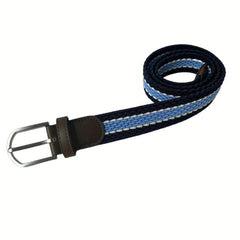 Men's Elastic Braided Belt Stretch Canvas Waistband Outdoor Casual Jeans Belt