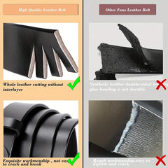 Men's Pin Buckle Cowhide Belt Casual Pants Belt