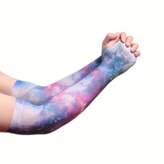 Starry Sky Ice Sleeves Unisex Print UV Protection Gloves