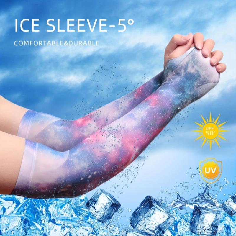 Starry Sky Ice Sleeves Unisex Print UV Protection Gloves