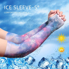 Starry Sky Ice Sleeves Unisex Print UV Protection Gloves