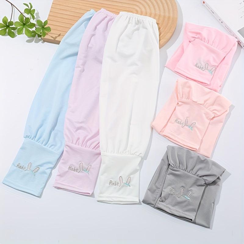 Cartoon Rabbit Arm Sleeves Unisex Sunscreen Ice Sleeves Outdoor Protection