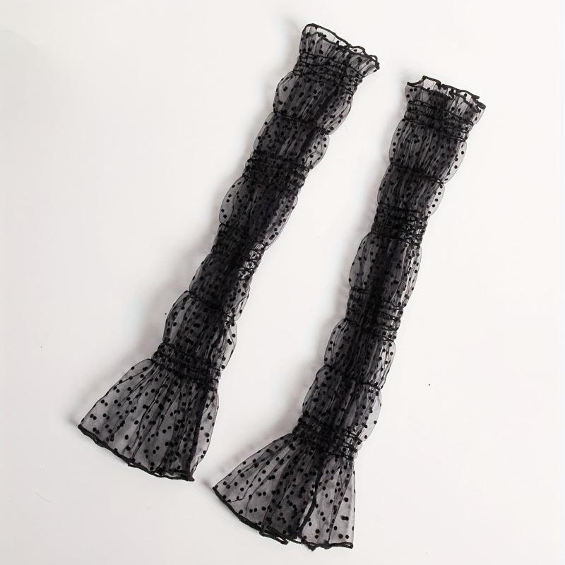 Polka Dot Lace Sunscreen Sleeves for Summer Outdoor