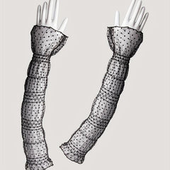 Polka Dot Lace Sunscreen Sleeves for Summer Outdoor
