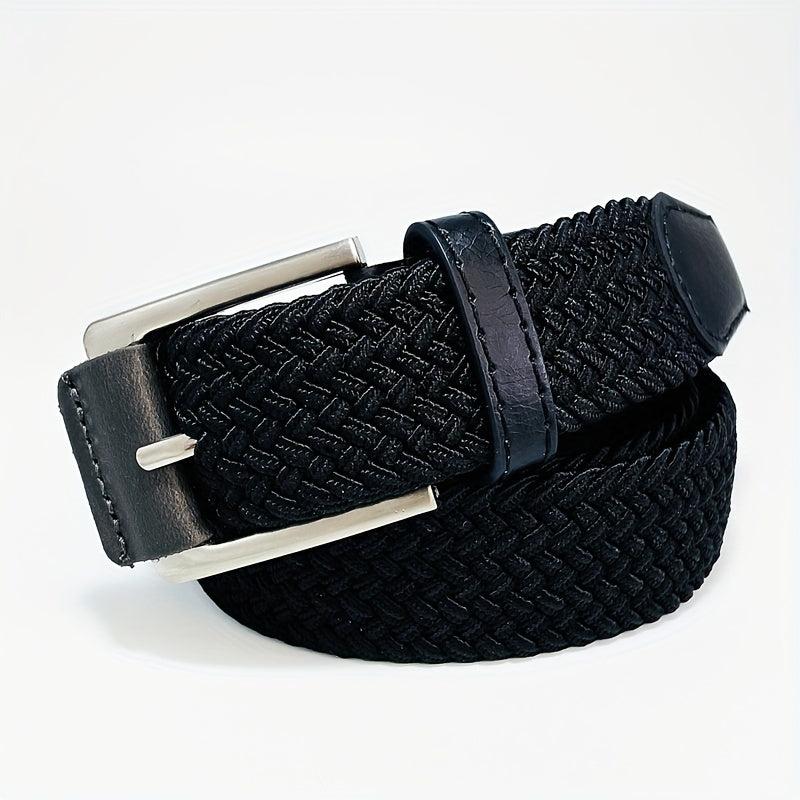 Men's Elastic Woven Belt Casual Jeans Belts