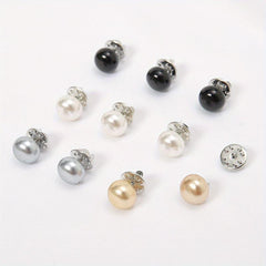 10pcs Scarf Pins Shirt Brooch Lapel Pins Women Hijab Clip Cardigan Sweater