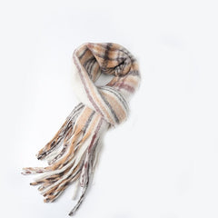 Long Thick Shawl Scarf Winter Tassel Warm Scarf for Men