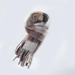 Long Thick Shawl Scarf Winter Tassel Warm Scarf for Men