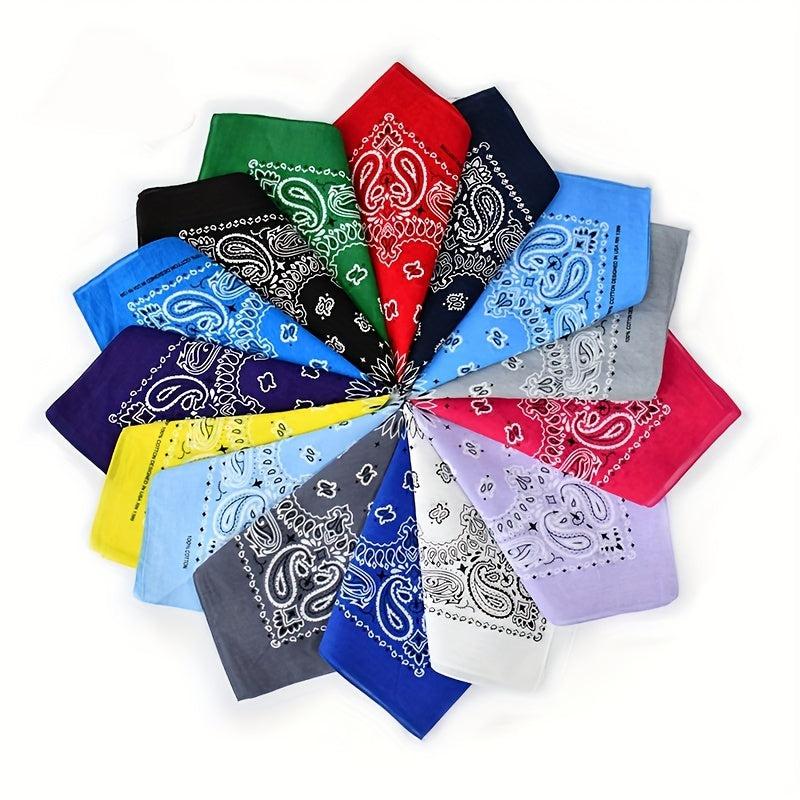 Paisley Print Bandana Hip hop Square Scarf Head Wraps Turban