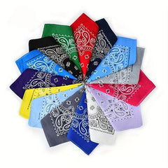 Paisley Print Bandana Hip hop Square Scarf Head Wraps Turban