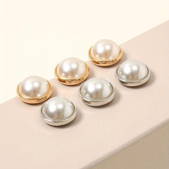 6pcs Faux Pearl Magnet Buckle Scarf Clips Casual Shawl Clips Hijab Pin