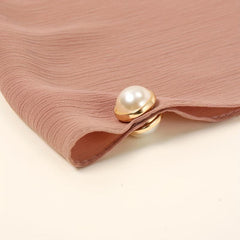 6pcs Faux Pearl Magnet Buckle Scarf Clips Casual Shawl Clips Hijab Pin