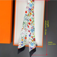 Long Hair Ribbon Skinny Scarf Headband Sash Belt Handbag Handle Charm Gift