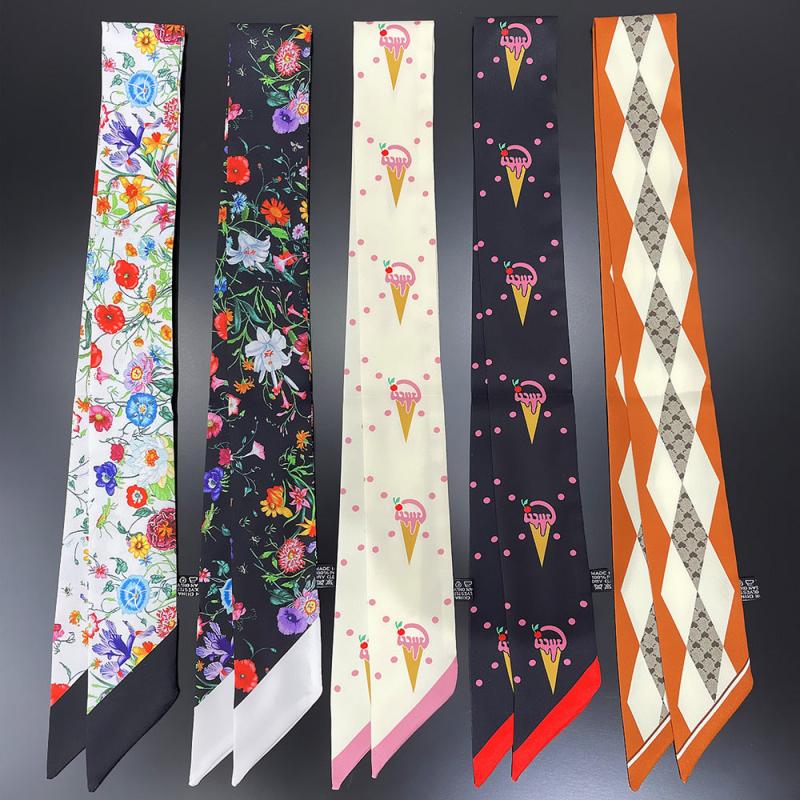 Long Hair Ribbon Skinny Scarf Headband Sash Belt Handbag Handle Charm Gift