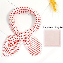Satin Square Scarf Casual Neckerchief Bandana Head Wrap Hair Accessories