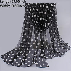 Colorful Polka Dot Scarf Casual Shawl Head Wrap Beach Hijab
