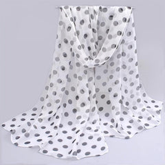 Colorful Polka Dot Scarf Casual Shawl Head Wrap Beach Hijab