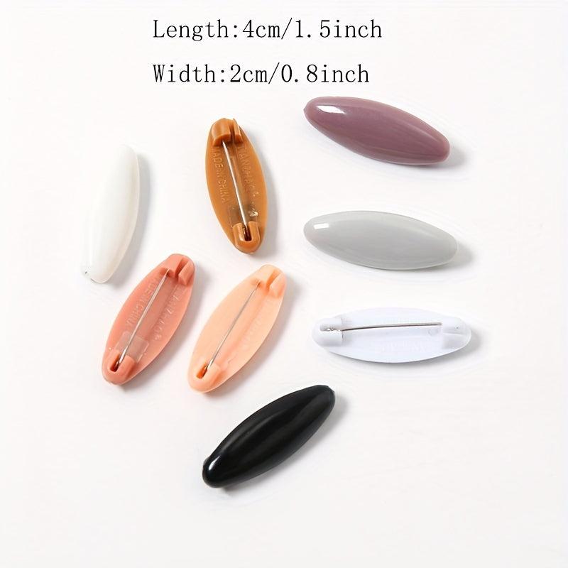 8pcs Scarf Safety Pins With Box Candy Hijab Pins Shawl Brooch Pins Bandana Turba