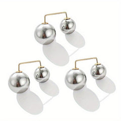 3pcs Faux Pearl Scarf Pin Brooch Waist Pin Shawl Pants Clip
