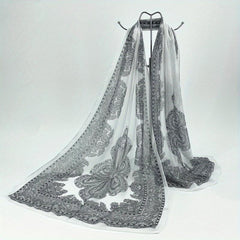 Boho Paisley Print Chiffon Scarf Vintage Shawl Women Casual Head Wrap