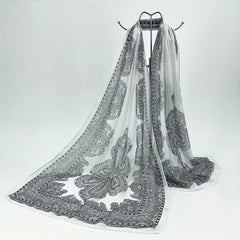 Boho Paisley Print Chiffon Scarf Vintage Shawl Women Casual Head Wrap