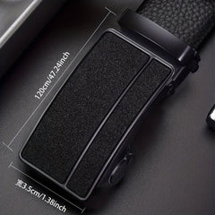 Men's Auto Buckle PU Leather Belt