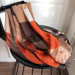 Colorful Plaid Ladies Scarf Long Shawl Light Soft All Seasons