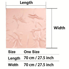 Classic Silk Square Scarf Satin Head Wrap Neckerchief Hair Accessories