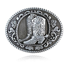 Belt Buckle Western Cowboy Style Shoes Pattern