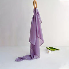 Chiffon Shawl Soft Silky Square Scarf Breathable Sunscreen Wrap