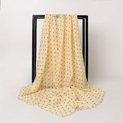 Polka Dot Silksquare Scarf Thin Breathable Shawl Soft Sunproof Scarf